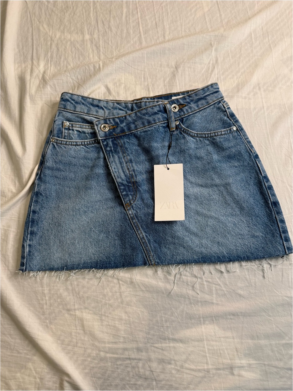 Zara Blue Denim Mini Skirt